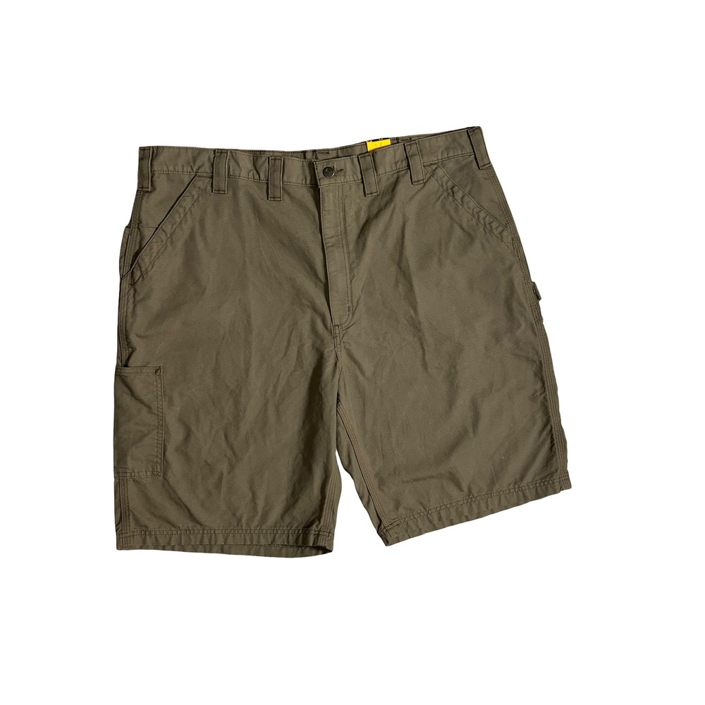 Carhartt Mens 44 Brown Canvas Utility Work Shorts Loose Fit B147-LBR NWT